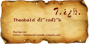 Theobald Özséb névjegykártya